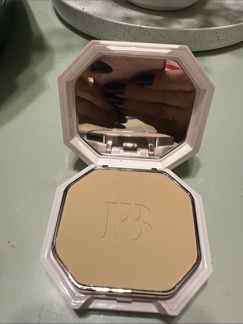 Pressed Face Powder Compact in Light Beige -#130 (no box)